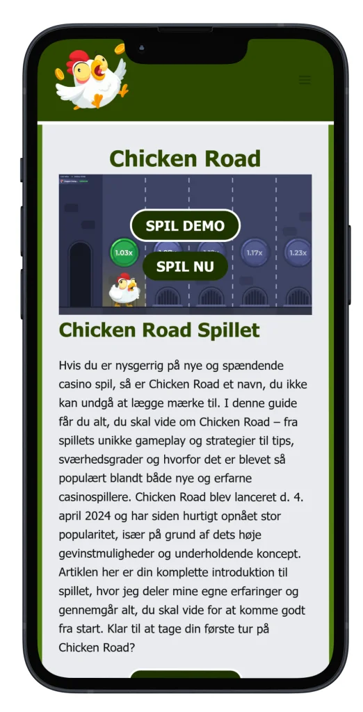 Chicken Road Spiel App